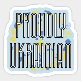 Proudly Ukrainian -peace Sticker